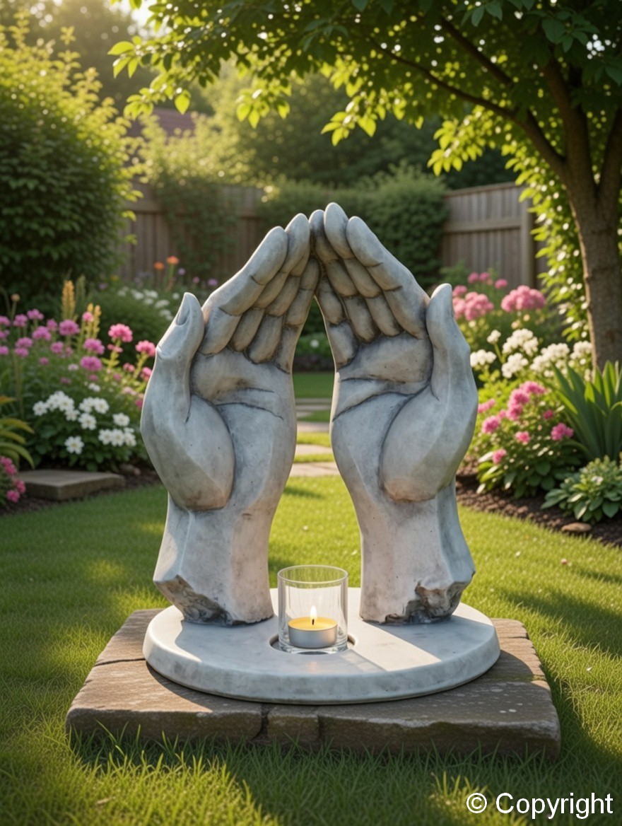 DŁONIE ZE ŚWIECZNIKIEM "SATORI" - obrazek 8