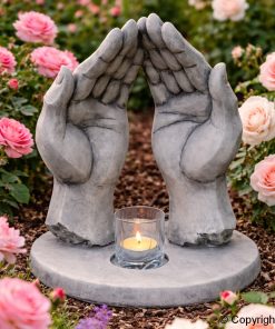 DŁONIE ZE ŚWIECZNIKIEM "SATORI"