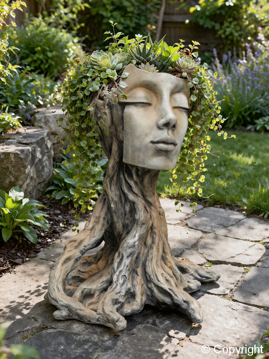 Driada Echo z funkcją donicy (odcień rdzy) - obrazek 2