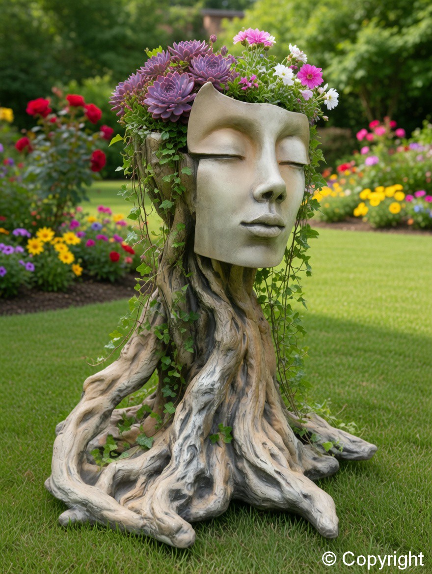 Driada Echo z funkcją donicy (odcień rdzy) - obrazek 4