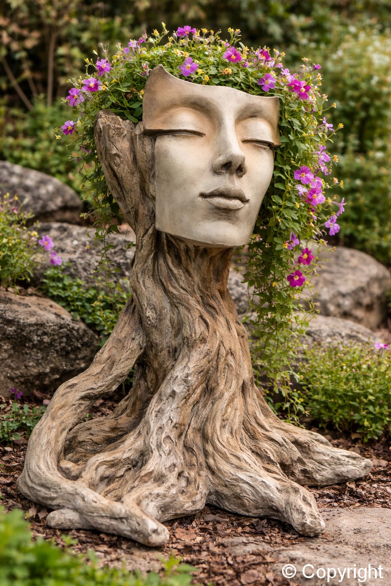 Driada Echo z funkcją donicy (odcień rdzy)